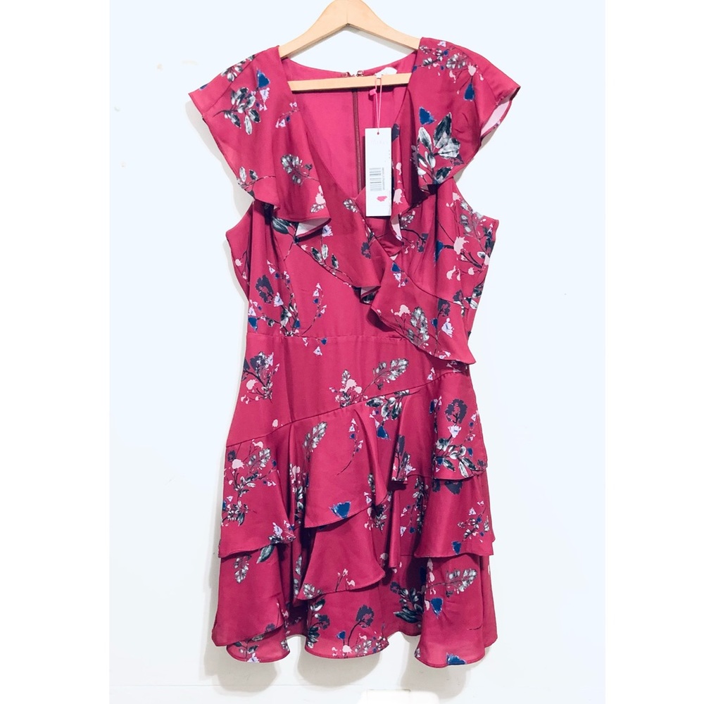 Parker dorothy Tiered floral Ruffle Dress